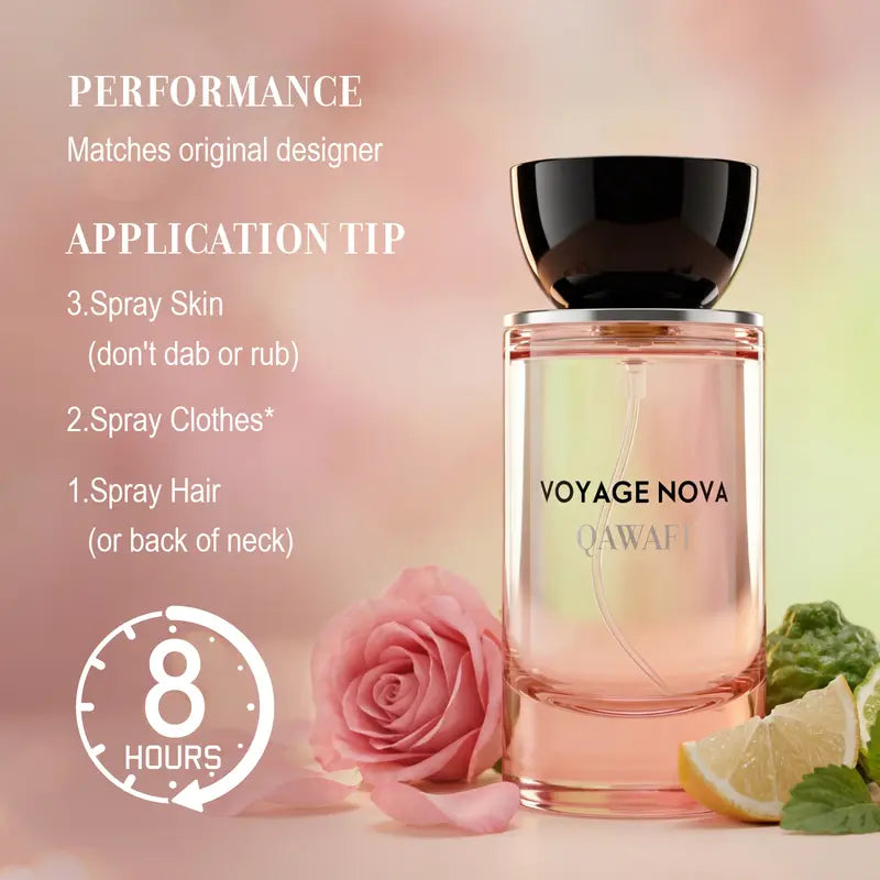 Voyage Nova | Rosey Fruity Floral | Extrait De Parfum 50Ml/100Ml | Long Lasting Luxury Fragrance | Daily Women'S Perfume Alluring Summervibes