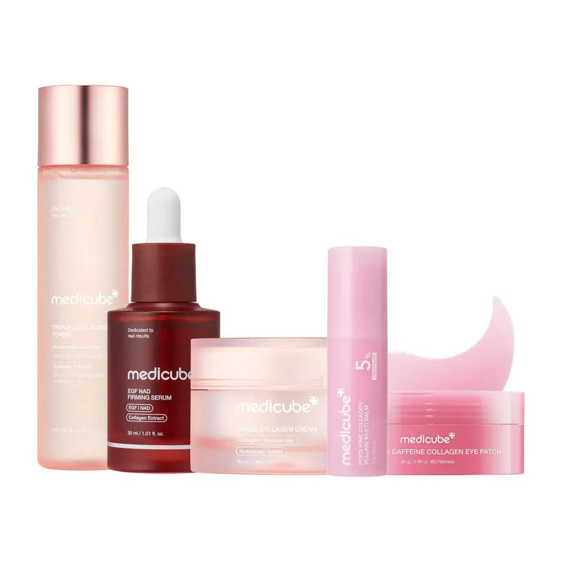 [Medicube] Gatekeeping My Real Age Set | 5-Step Longevity, Anti- Aging Routine L PDRN & Volufiline & Collagen & NAD+ EGF Complex L Cares for Look of Fine Lines, Firming Care, Radiant & Youthful Looking, Plumping | Korean Skincare, K-Beauty