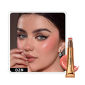 Liquid Contour with Cushion Applicator Highlight Shimmer Natural Soft Moisturizing Cream Liquid Blush for Cheek Cosmetics